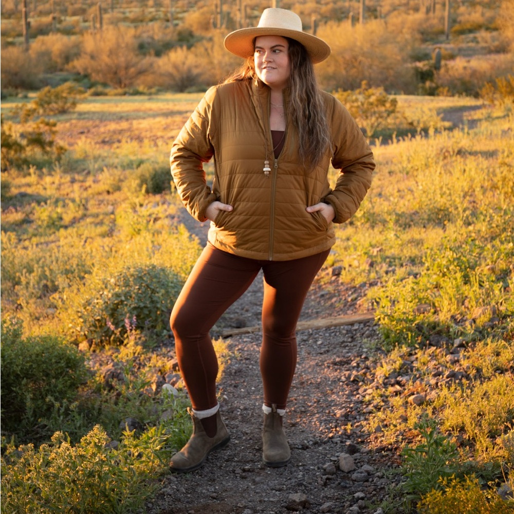 Girlfriend Collective XXXL Brown High-Waisted Pocket Leggings
